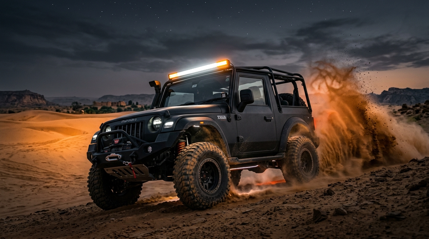 Custom Built Mahindra Thar Proving Grounds Jaisalmer